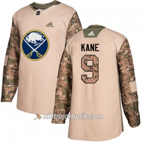 Män Ishockey Buffalo Sabres Tröja Evander Kane 9 Adidas 2017-2018 Camo Veterans Day Practice Authentic